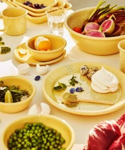 Kapka Splatter Fest Enamel Side Plate Yellow 16cm Enamel - Kapka