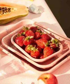 Kapka Cookware Splatter Fest Enamel Roasting And Serving Dish Pink