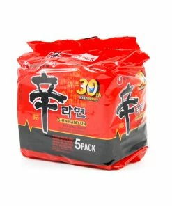 Nogshim Nongshim Shin Ramen Noodles 5 X 120g Ingredients