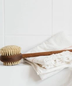 Andree Jardin Long Handled Back Brush - Ash Wood & Hog Bristle