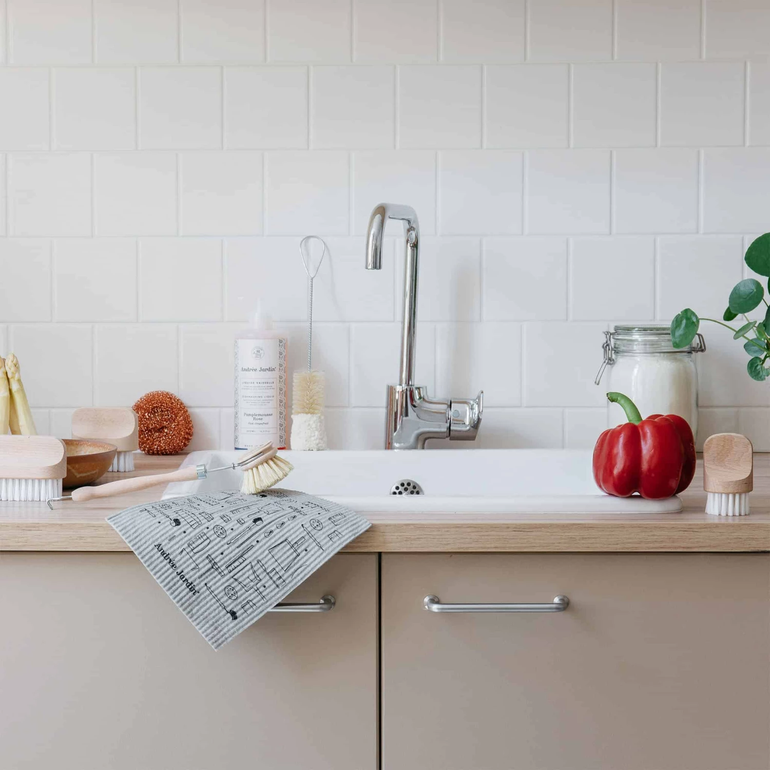 Andree Jardin Swedish Biodegradable Reusable Dishcloth X 2