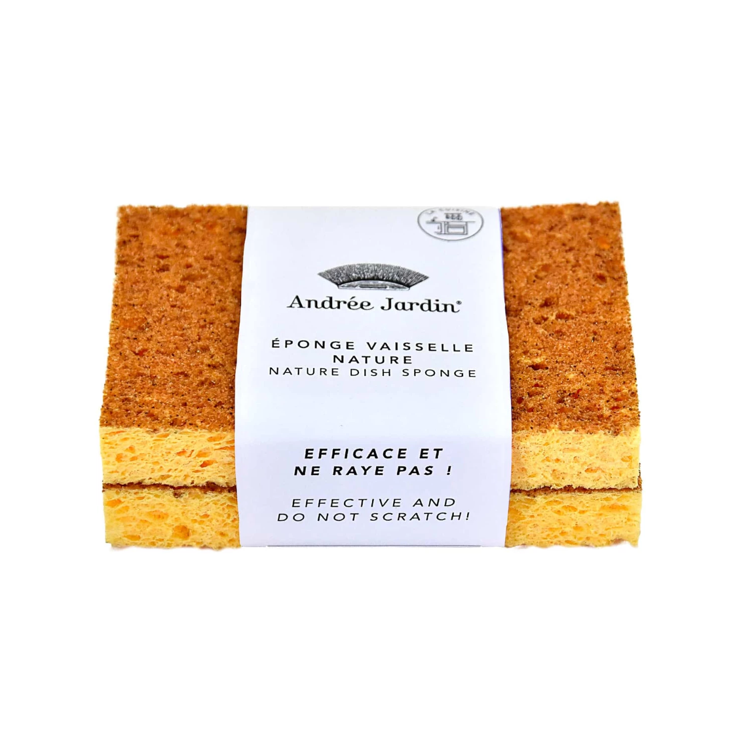 Andree Jardin Natural Dishwashing Sponge X 2