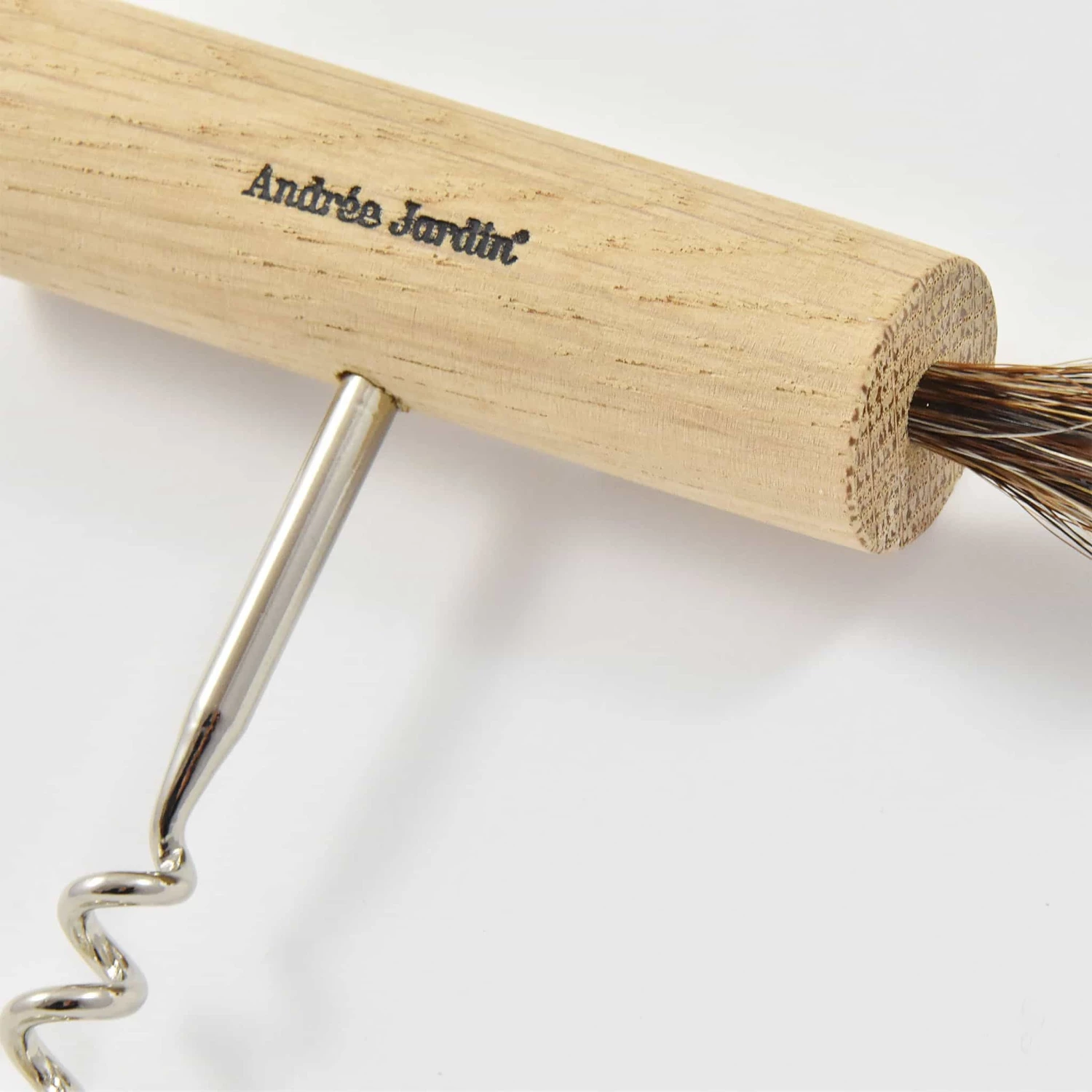Cookware Andree Jardin Oak Corkscrew With Horsehair Brush