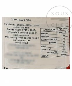 La Costena Whole Tomatillos 790g Ingredients