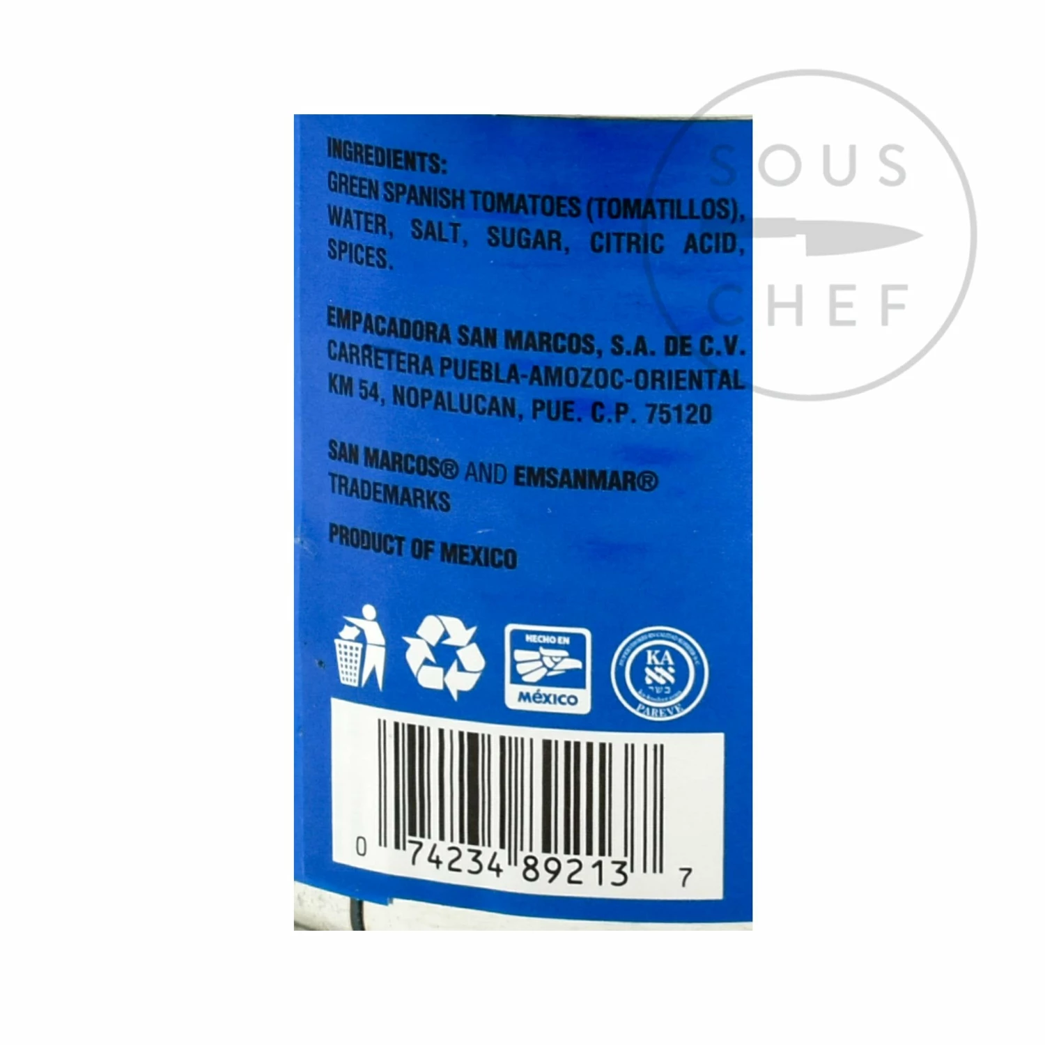 Ingredients San Marcos Whole Tomatillos 312g