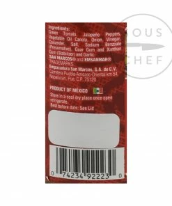 Ingredients San Marcos Salsa Verde 230g