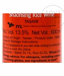 Taijade Ingredients Shaoxing Wine 600ml