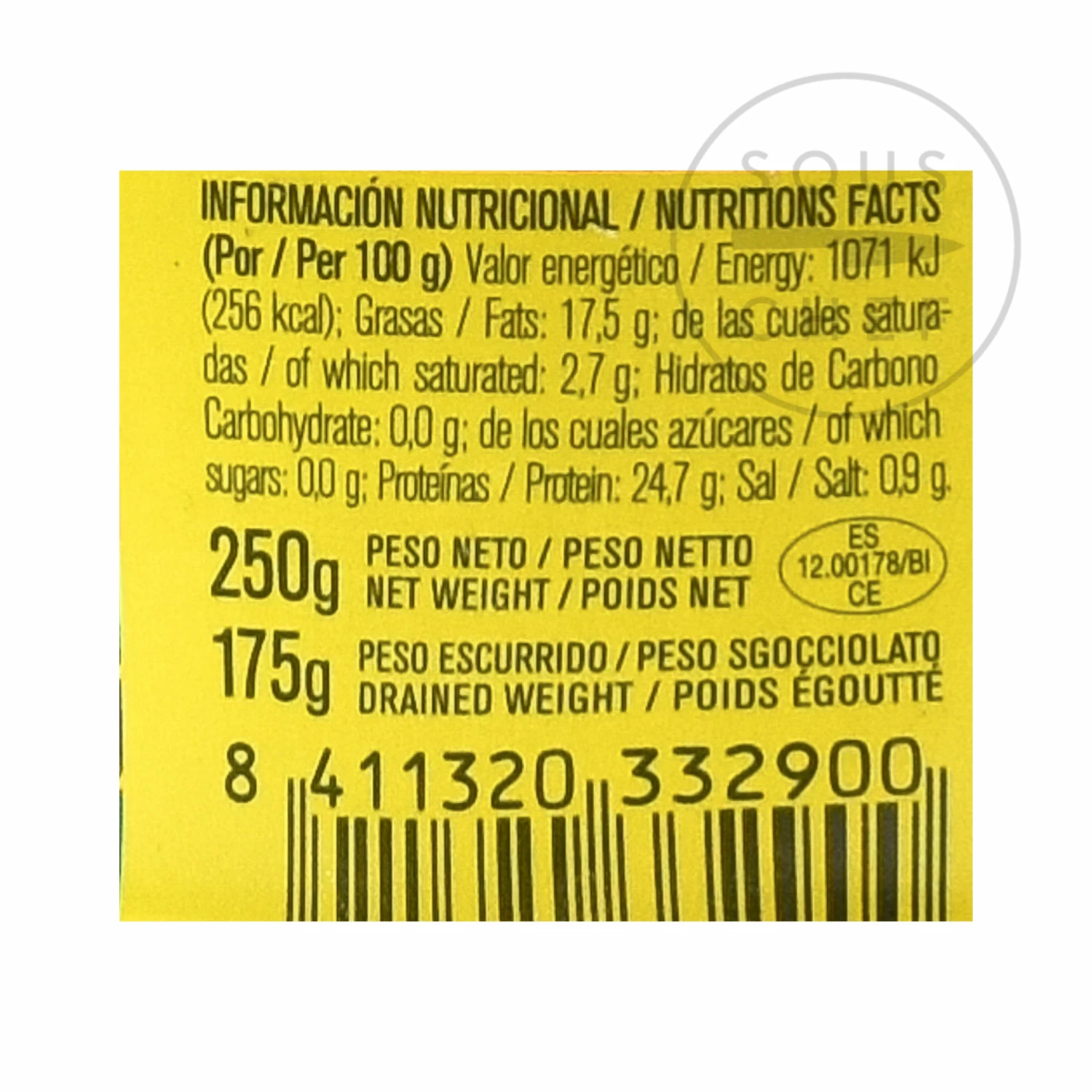 Ortiz Atun Claro Fillet In Olive Oil 250g Ingredients