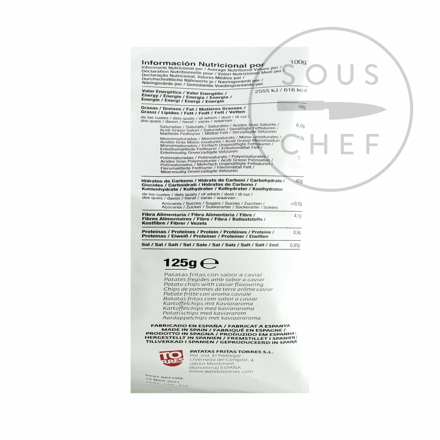 Torres Caviar Crisps 110g