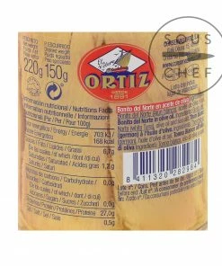 Ortiz Bonito Tuna Fillets In Olive Oil In Glass Jar 220g