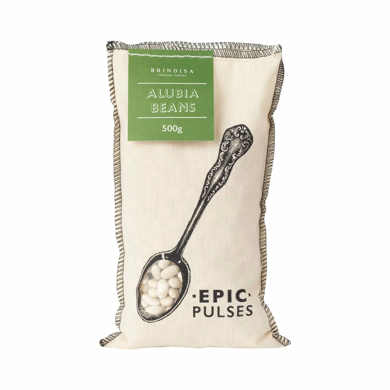 Ingredients Brindisa Epic Alubia Beans In Cloth Sack 500g