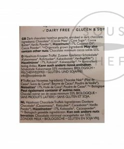 Booja Booja Hazelnut Crunch Truffles 92g Ingredients