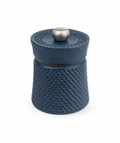 Peugeot Bali Fonte Cast Iron Pepper Mill Blue 8cm Cookware