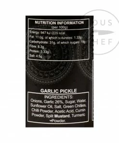 Ferns' Garlic Pickle 380g Ingredients