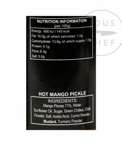 Ferns' Hot Mango Pickle 380g Ingredients