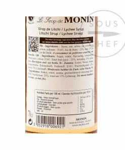 Monin Lychee Syrup 70cl