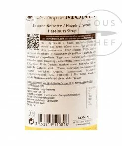 Monin Hazelnut Syrup 1 Litre