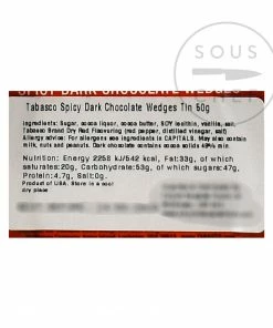 Spicy Tabasco Chocolate Tin 50g