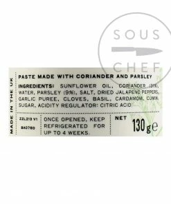 Belazu Zhoug 130g Ingredients