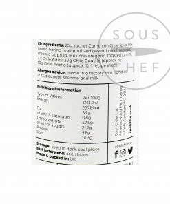 Cool Chile Co Chile Con Carne Kit 55g Ingredients