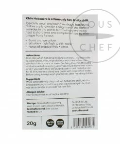 Cool Chile Co Whole Habanero Chillies 20g Ingredients