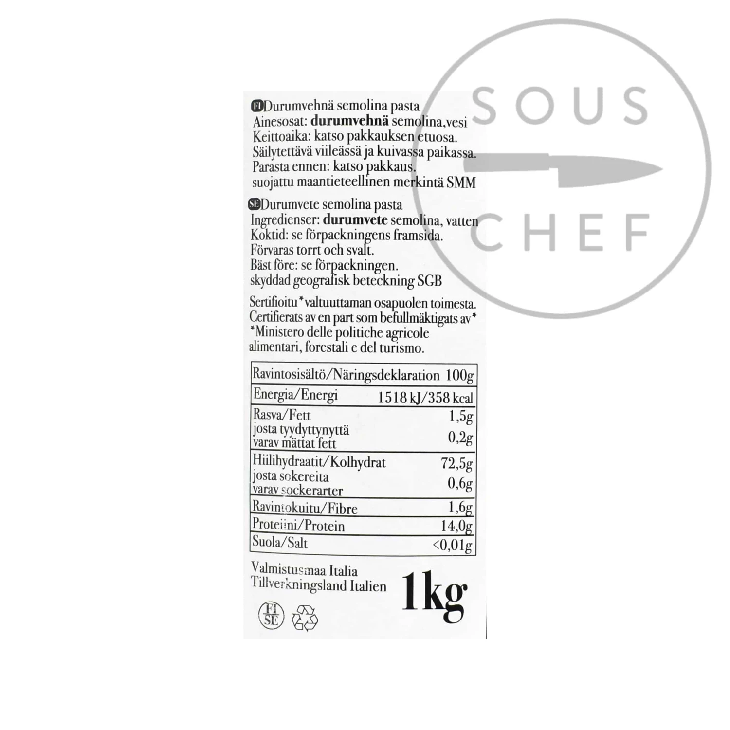 Dolce & Gabbana Gragnano IGP Spaghetti Lunghi 1kg Pasta, Rice & Noodles