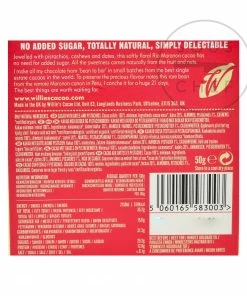 Willie's Cacao Date & Pistachio Chocolate 50g