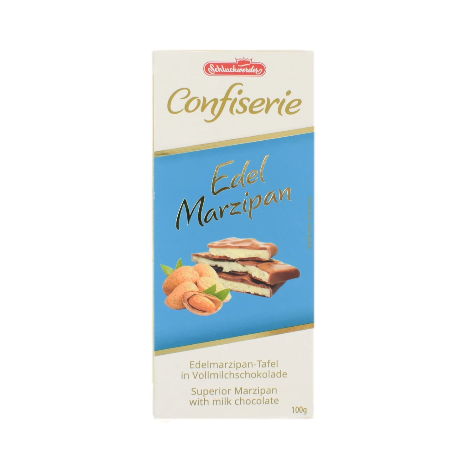 Schluckwerder Edel Marzipan With Milk Chocolate 100g