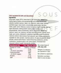 Bakedin Unicorn Cake Baking Kit 975g Ingredients