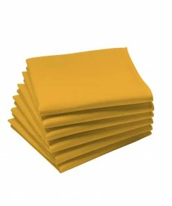 Coucke Cambrai Napkin Mustard Yellow 45cm Kitchen Linen
