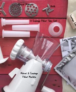 Spicely Does It Sausage Making Kit With Machine Ingredients