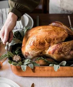 De Buyer Copper & Stainless Steel Roasting Tin 35cm X 25cm