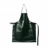 Damaged Box Dutchdeluxes Leather BBQ Apron In Metallic Green