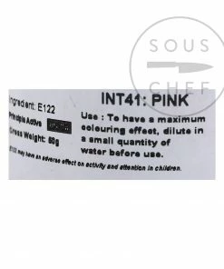 Deco Relief Ingredients Intense Pink Food Colour 50g