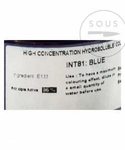 Deco Relief Intense Blue Food Colour 50g Ingredients
