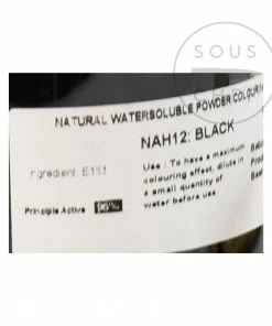 Deco Relief Professional Natural Black Food Colour - Charcoal 50g