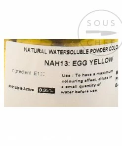 Deco Relief Professional Natural Egg Yolk Yellow Food Colouring 50g Ingredients