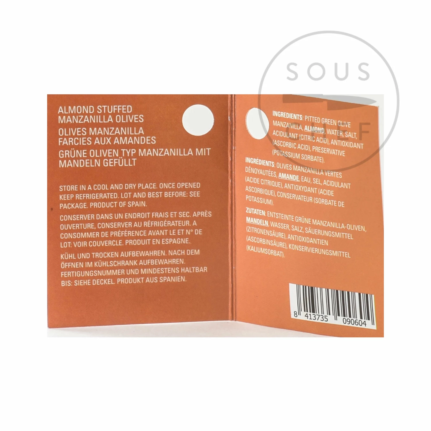 Ole Olives Manzanilla Olives Stuffed With Almond 580g