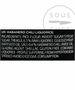 Lakrids Liquorice 4 - Chilli 150g Ingredients