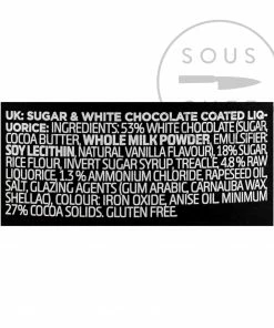 Lakrids Liquorice E - Salmiak 125g Ingredients