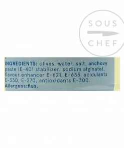 Pujado Solano Manzanilla Olives With Anchovy 1.4kg Ingredients