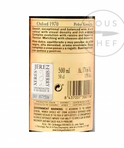 Dios Baco Pedro Ximenez Sherry 500ml Ingredients