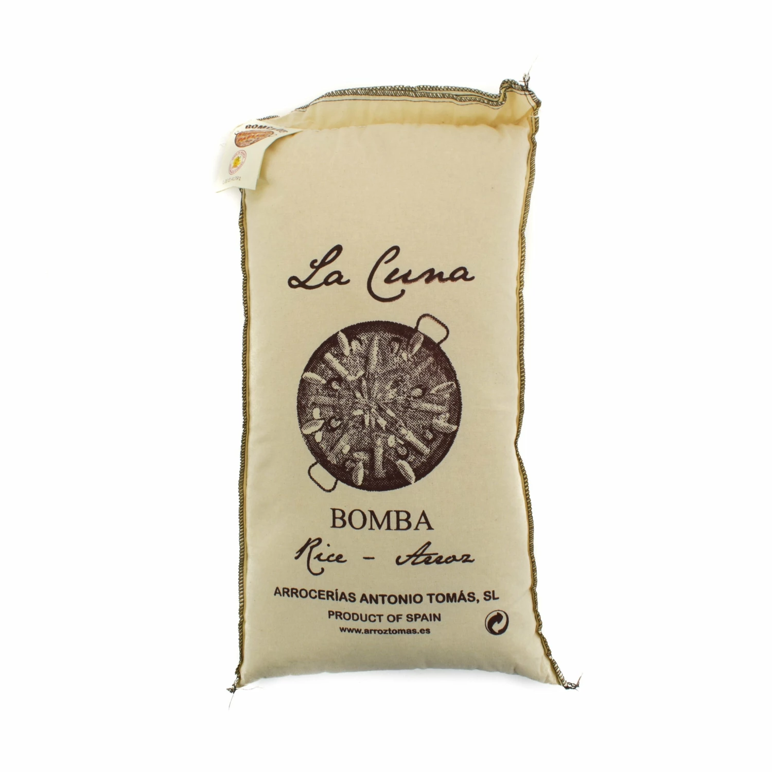 La Cuna DOP Valencia Bomba Paella Rice Ingredients