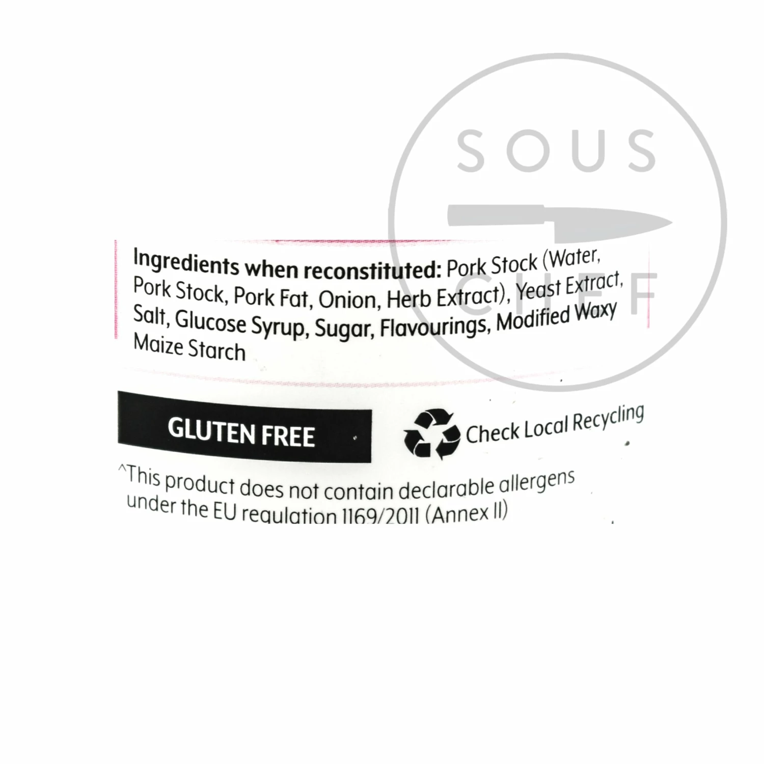 Essential Cuisine Pork Glace 600g Ingredients