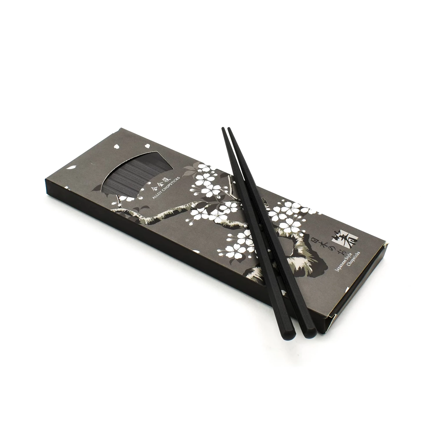 Kiji Stoneware & Ceramics Black Fibreglass Japanese-style Chopsticks - 10 Pairs Tableware