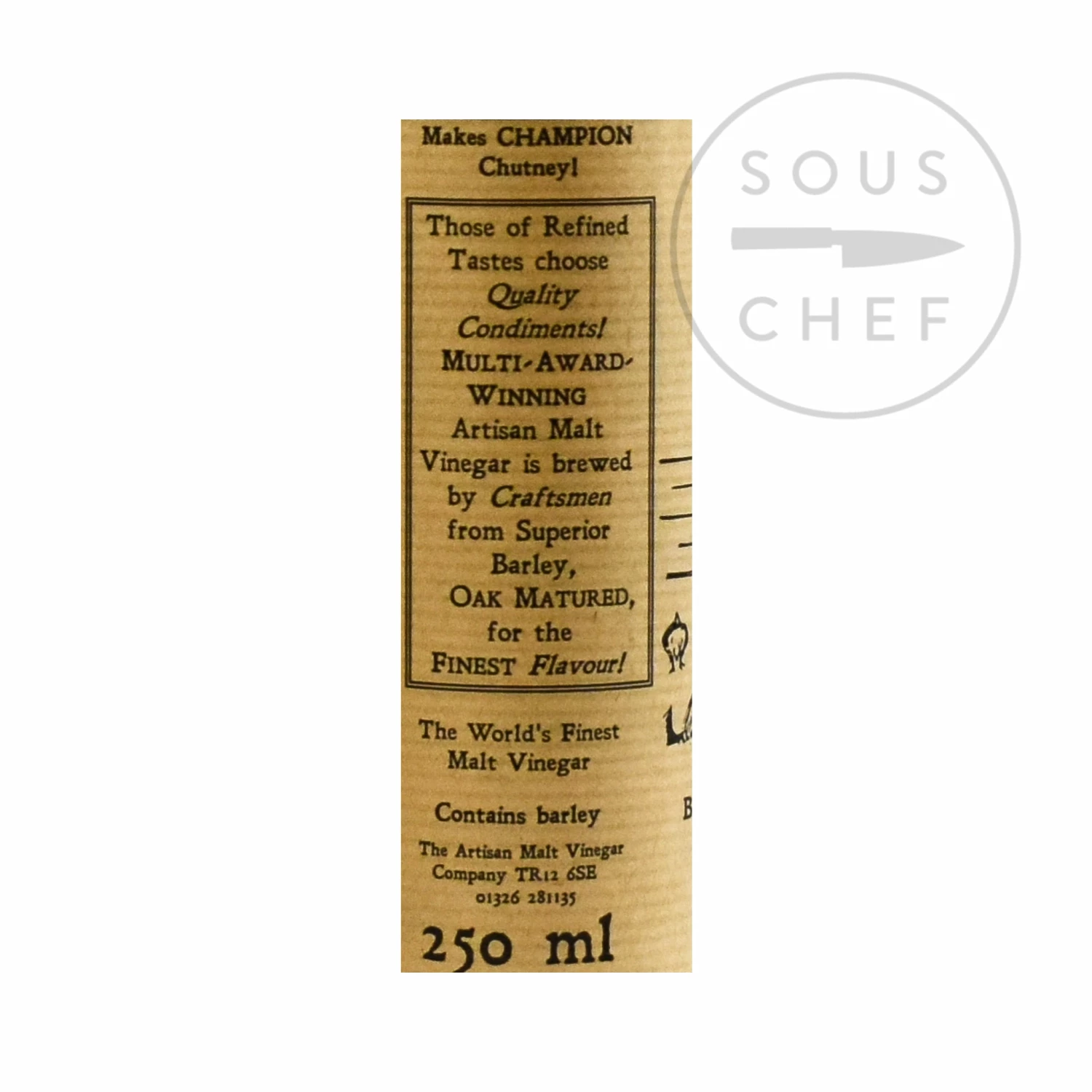 Artisan Malt Vinegar Company Artisan Malt Vinegar 250ml Ingredients