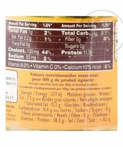 Sabarot Tinned Snails With Shells 300g Ingredients