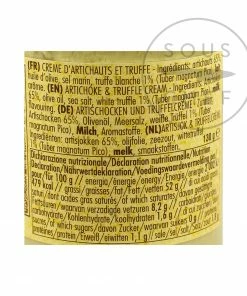 Ingredients La Favorita Artichoke And Truffle Cream 130g