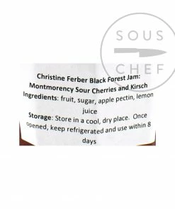 Ingredients Christine Ferber Black Forest Jam: Montmorency Sour Cherries And Kirsch 220g