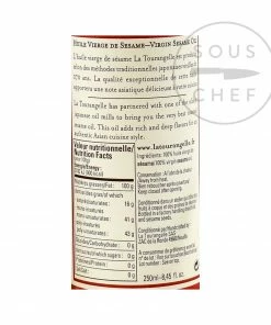 Ingredients La Tourangelle Virgin Sesame Oil 250ml